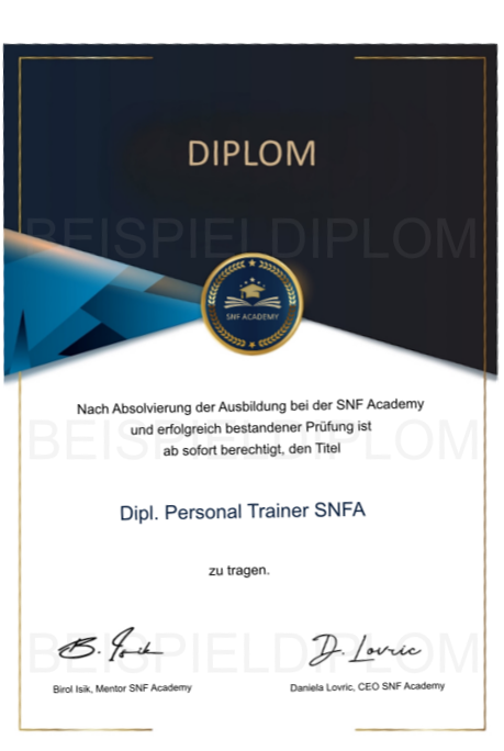 Personal Trainer Ausbildung Diplom
